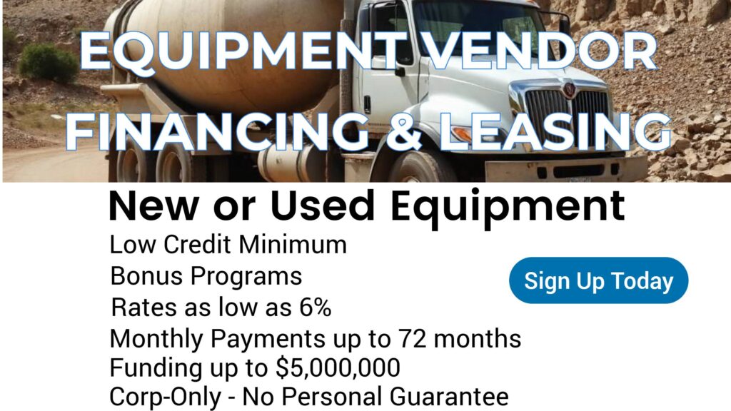 Vendor Equipment Financing Solutions - A modern workspace with industrial machinery and financial documents representing equipment leasing options