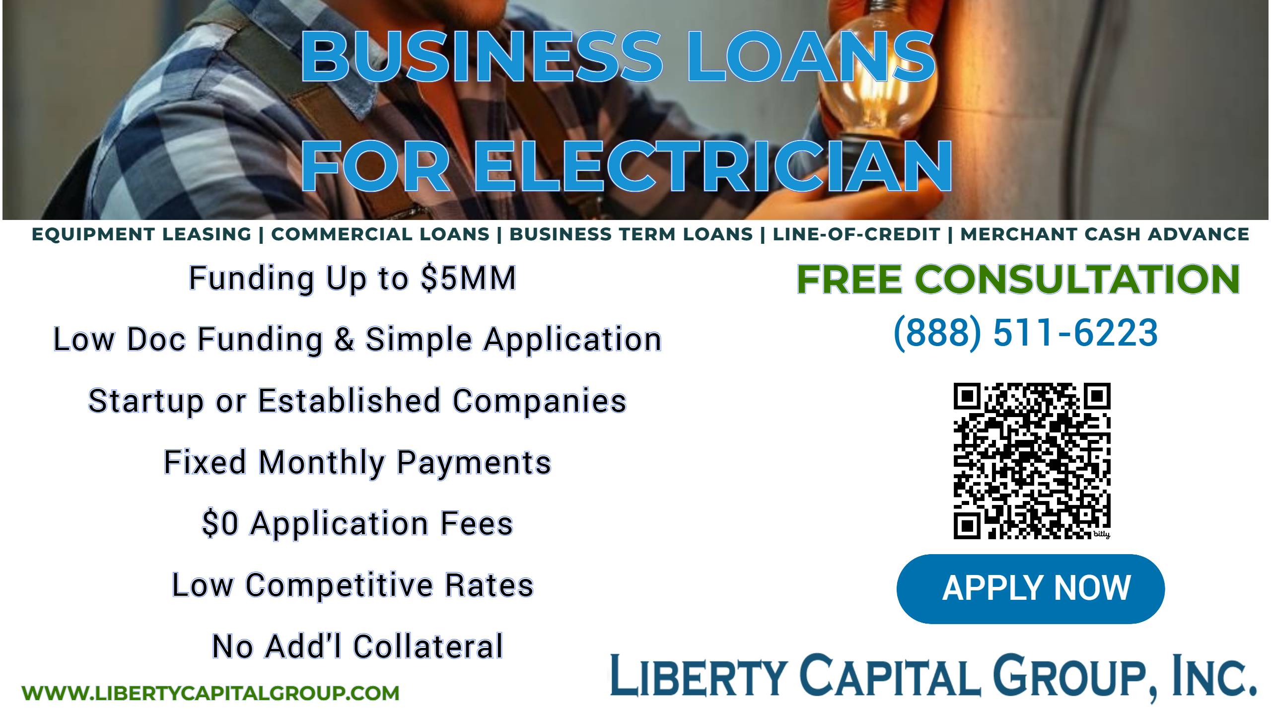 Business Loans &Amp; Equipment Financing For Electricians 1 Business loans for electricians from liberty capital group