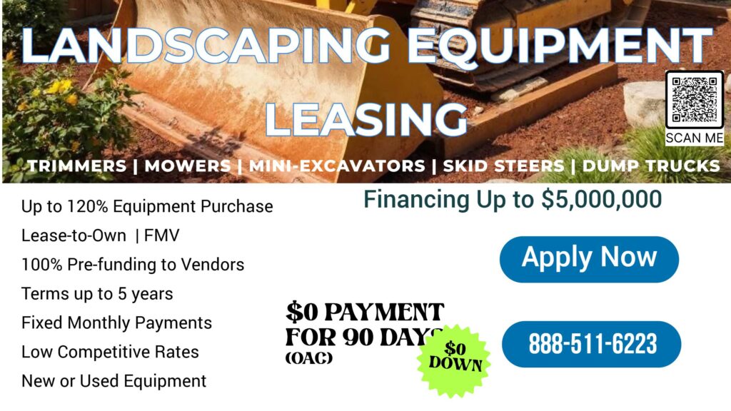 landscaping equipment finance