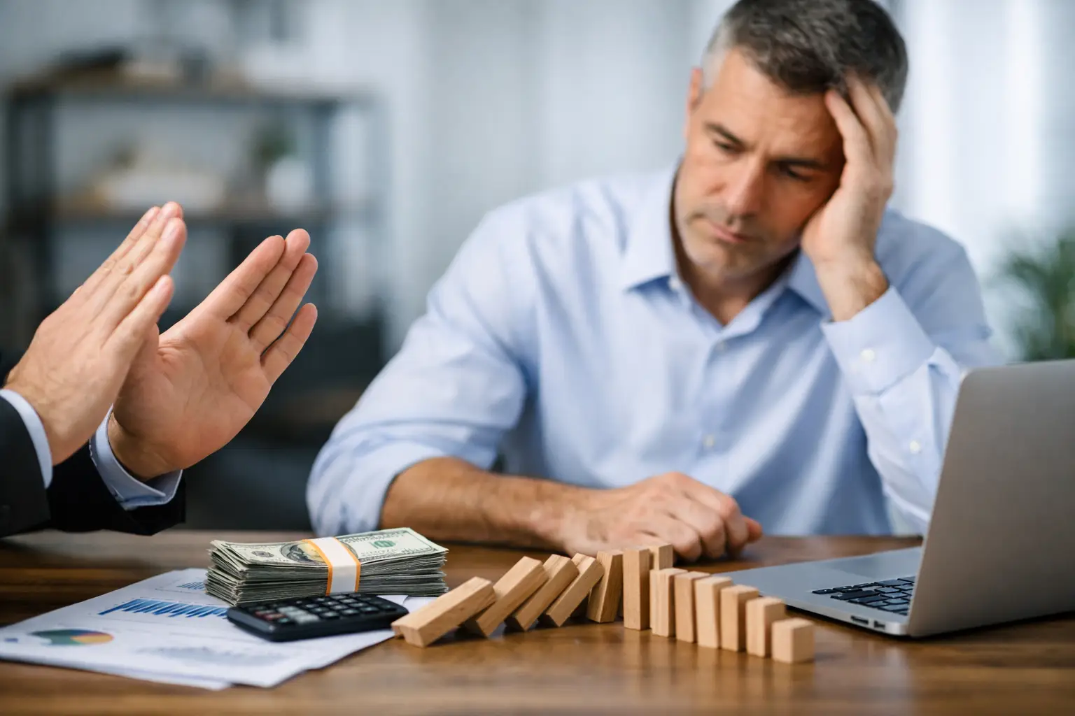 Working capital after bank denial