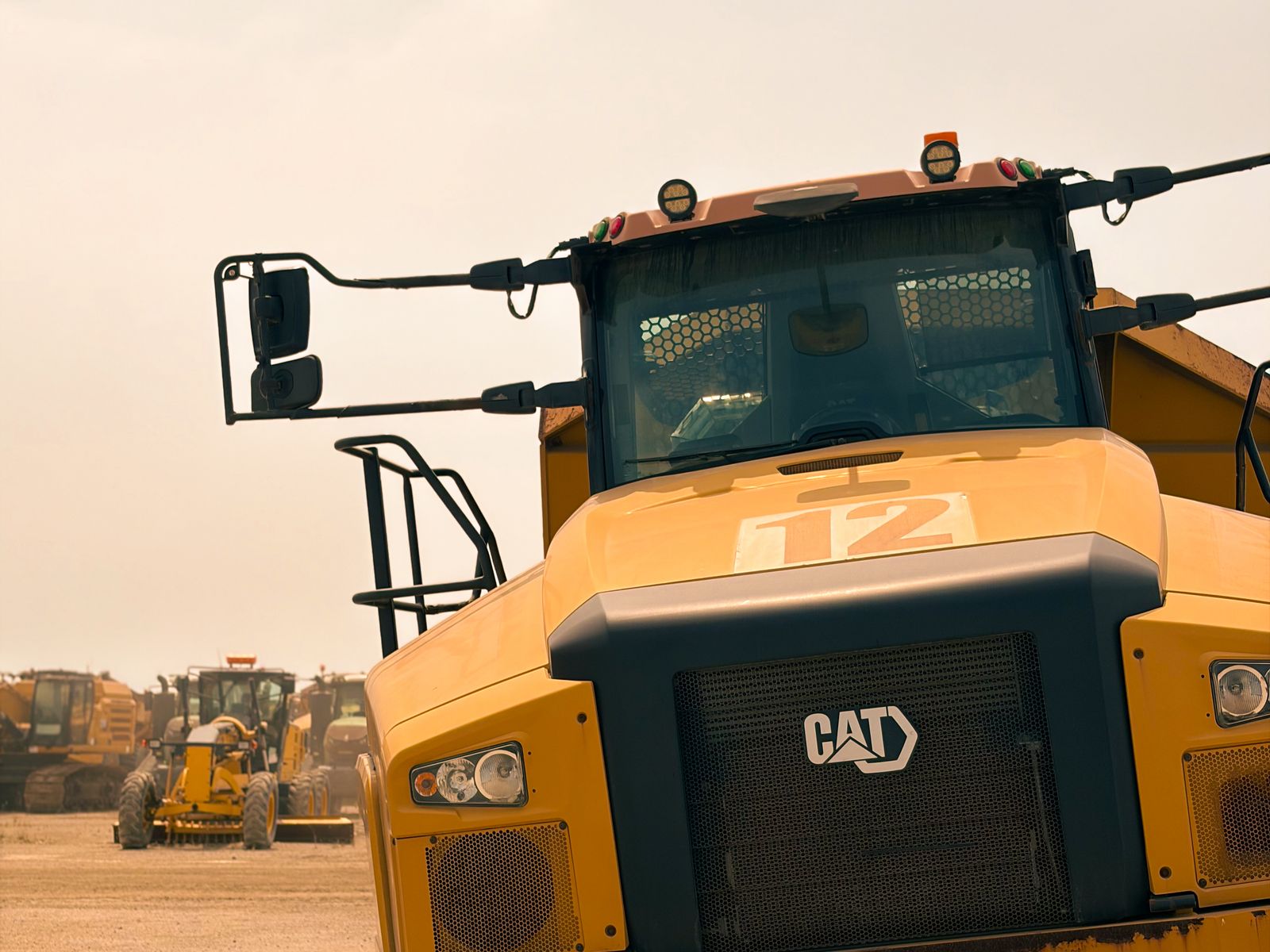 Articulated haul truck on a construction site - construction equipment financing in hawaii