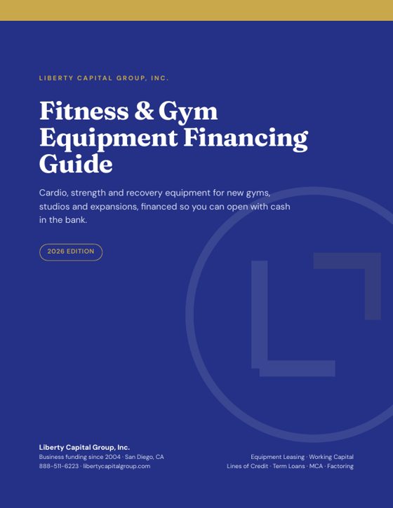 Free Equipment Financing &Amp; Business Funding E-Books 6 Cover of the fitness and gym equipment financing guide