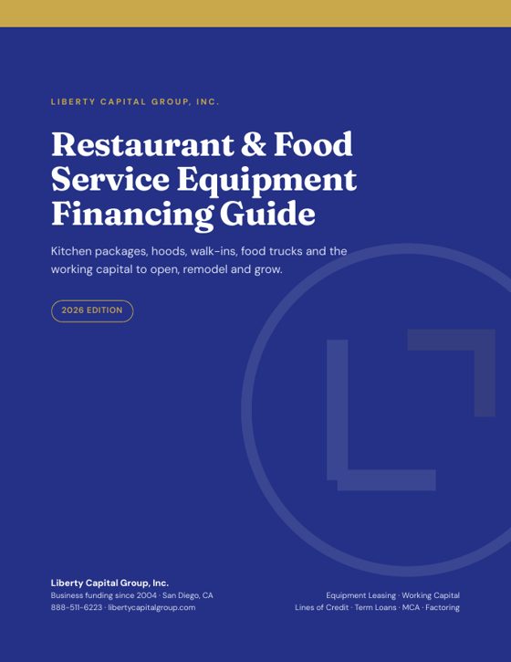 Free Equipment Financing &Amp; Business Funding E-Books 3 Cover of the restaurant and food service equipment financing guide
